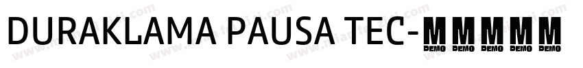 DURAKLAMA PAUSA TEC字体转换